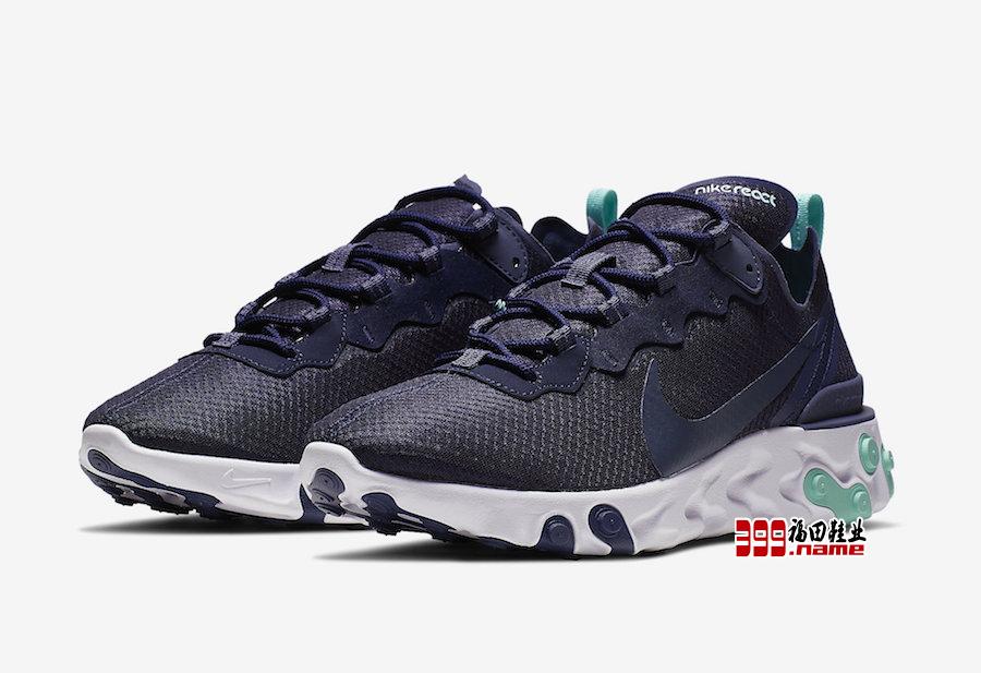 人气鞋款，Nike React Element 55 带来全新 “Dark Obsidian” 配色