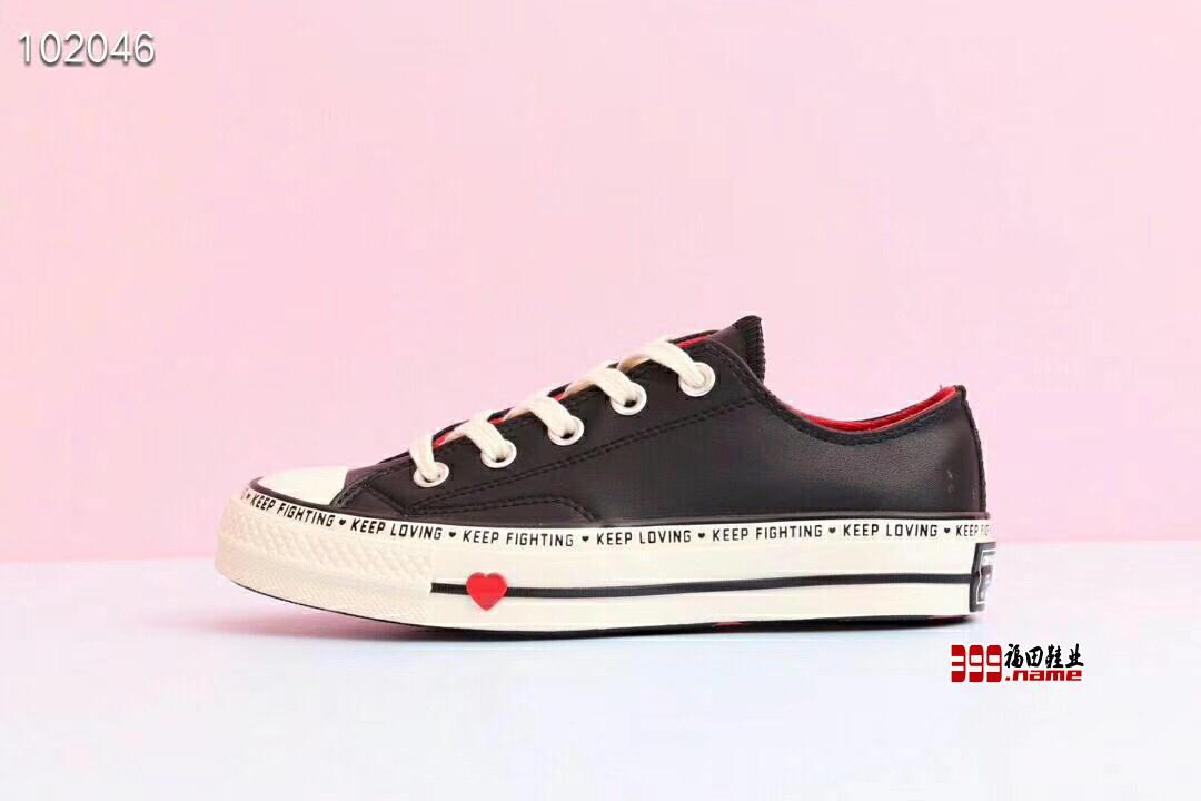 匡威Converse Chuck 70 Low Top“Love Graphic”1970低帮头层皮头层皮硫化百搭运动板鞋货号：563473c