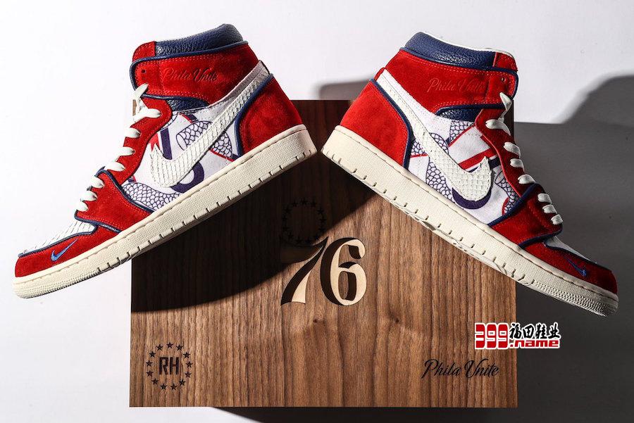 限量 10 双！费城 76 人联手 UBIQ 释出超限量 Air Jordan 1 “Phila Unite”