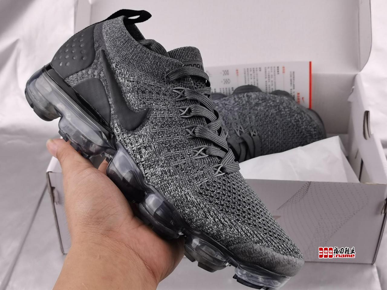 公司级小潘底Nike Air VaporMax Flyknit 2.0 2018二代大气垫 全掌气垫跑步鞋货号：942842-002