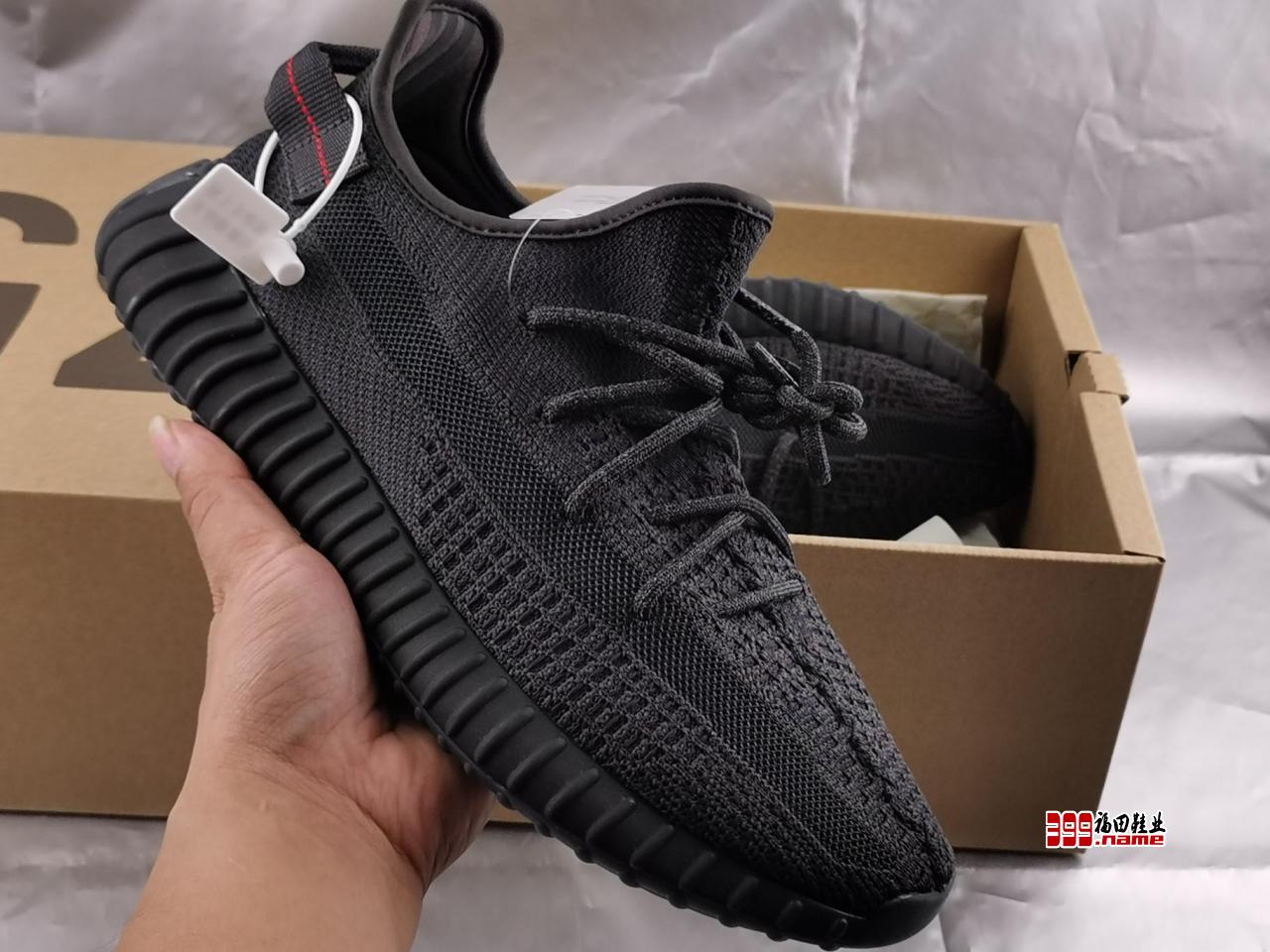 真爆性价比版本 Yeezy 350 Boost V2 “Black” 堕落天使货号：FU9161