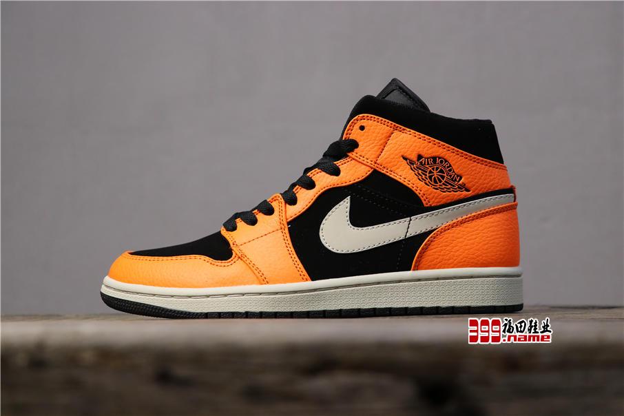 乔丹1代中帮系列 Air Jordan 1 MID 扣碎荔枝纹货号：554724-062