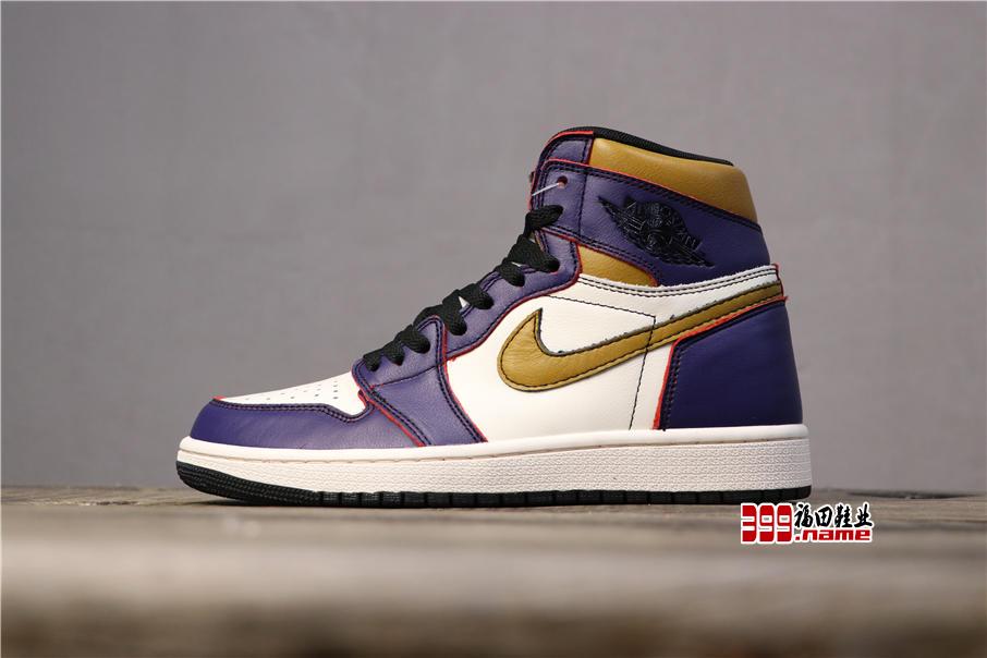 乔丹1代Nike SB x Air Jordan1 High OG “Court Purple”刮刮乐黄紫 货号：CD6578-507