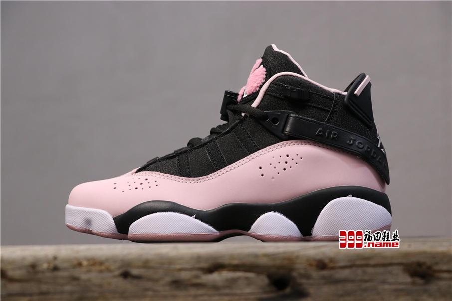 Air Jordan 6Rings六冠王女款球鞋货号：323399-006 六冠王樱花粉