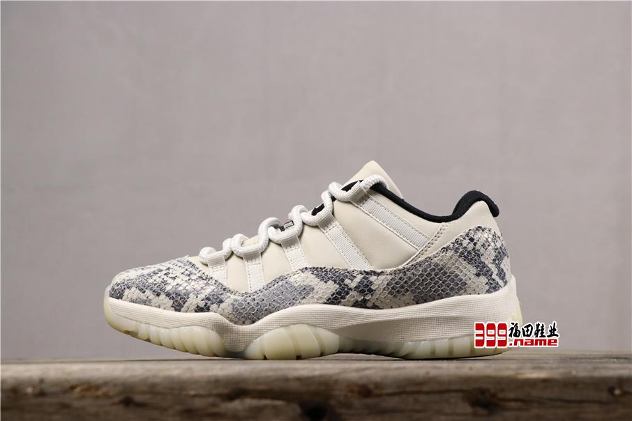 Air Jordan 11 Low 白蛇将要发售将于 6 月发售的白蛇配色最新实物释出货号：CD6846-002