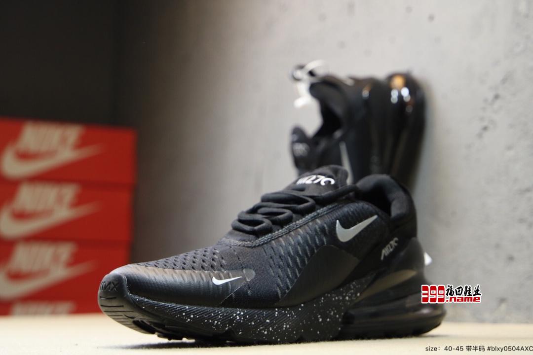 耐克 Nike Air Max 270系列后跟半掌气垫慢跑鞋货号：CD7338-001