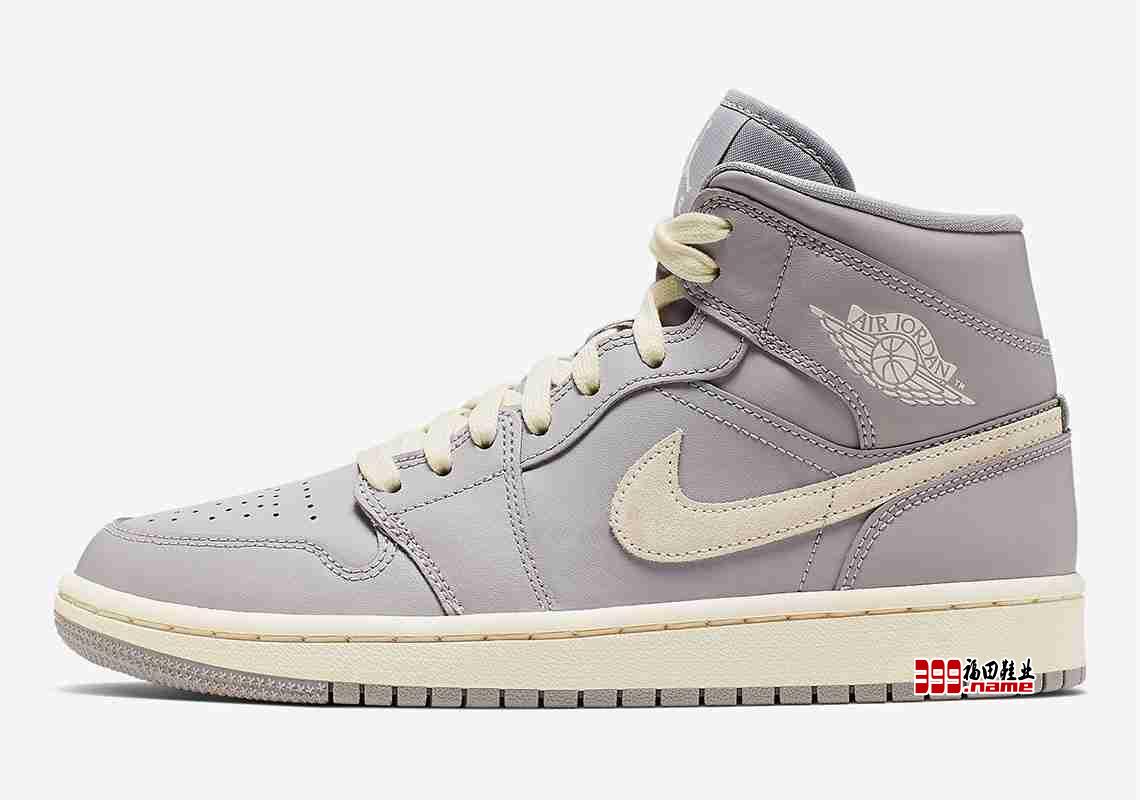 女生专属，Air Jordan 1 Mid “Light Bone” 即将发售