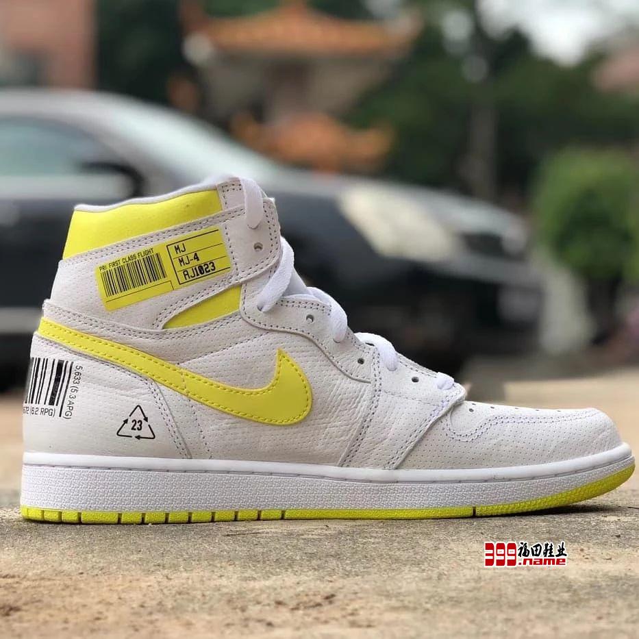 条形码元素 Air Jordan 1 “First Class Flight” 更多图片曝光