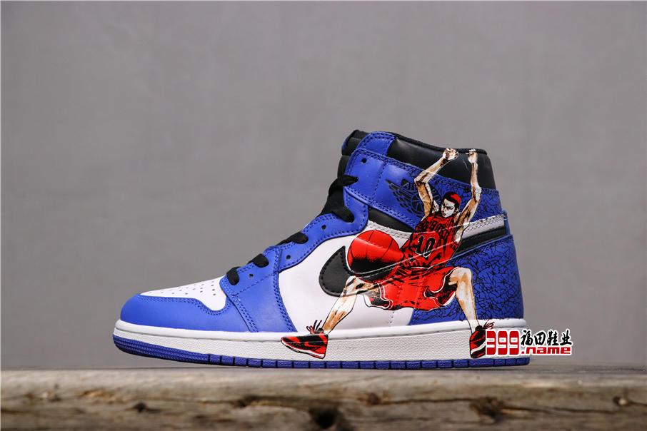 乔丹1代高帮系列 二次元客制“樱木花道”上身加持 Air Jordan 1 “Game Royal” 货号：555088-403