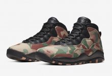 Air Jordan 10“Desert Camo”军事风货号：310805-200