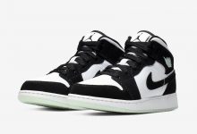 Air Jordan 1 Mid GS “Panda”夜光熊猫配色货号：BQ6931-103