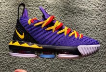 耐克Nike LeBron 16 “Martin”深紫黑黄橘红货号：CI1520-500