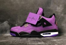 Travis Scott x Air Jordan 4 “PURPLE” 联名紫麂皮 货号：308497-510