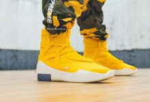 Nike Air Fear of God 1 “Amarillo”上脚图实拍货号：AR4237-700