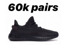 adidas Yeezy Boost 350 V2 黑天使补货货量曝光 货号：FU9006  发售日期：2019年11 月 29 日