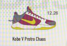 Nike Zoom Kobe 5 Protro “Chaos” 将于今年 12 月 26 日圣诞节复刻回归