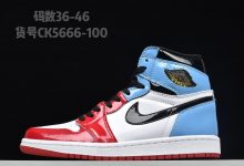 Air Jordan 1 “Fearless”  高帮红蓝漆皮货号：CK5666-100