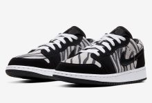 Air Jordan 1 Low GS “Zebra” 全新斑马纹 AJ 1 Low 货号：553560-057 发售日期：2019 年 9 月