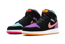 Air Jordan 1 Mid “MULTI-COLOR” AJ1糖果鸳鸯 3M拼色货号：554725-083