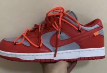 Off-White x Nike SB Dunk Low全新灰红配色