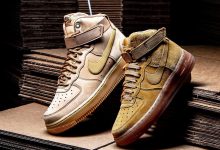 牛巴革小麦色空军高帮 Nike Air Force 1 High “Flax” 货号：CJ9178-200