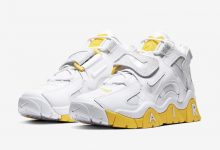 Nike Air Barrage Mid White Yellow Reflective 3M 反光设计 货号：CJ9574-100