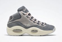 Reebok Question Mid 灰色翻毛皮材质款号：FW0875 发售日期：2020 年 1 月 3 日