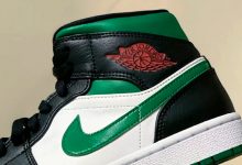 Air Jordan 1 Mid “Pine Green” 黑绿脚趾配色货号：554724-067