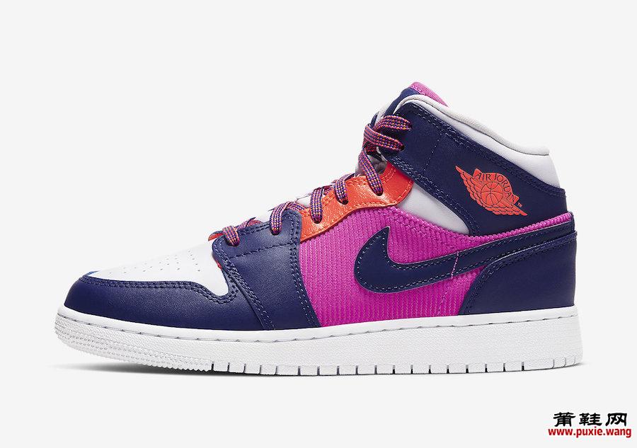 Air Jordan 1 Mid GS Fire Pink 555112-602发售日期