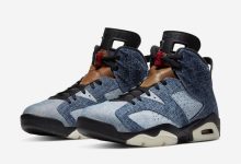 Air Jordan 6水洗牛仔布 水洗牛仔布/风帆红色/黑色货号：CT5350-401