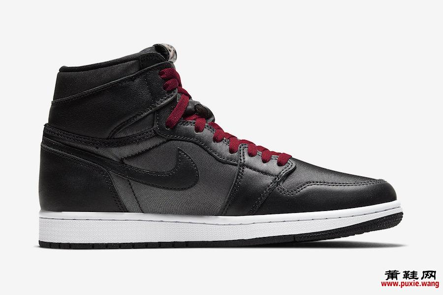 Air Jordan 1 Black Satin Gym红色555088-060