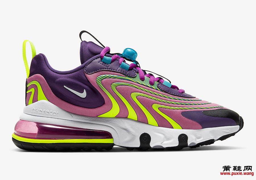 Nike Air Max 270 React ENG Eggplant Magic Flamingo CK2595-500发售日期