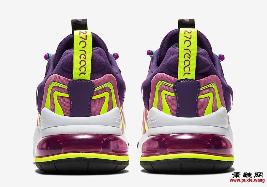 Nike Air Max 270 React ENG Eggplant Magic Flamingo CK2595-500发售日期