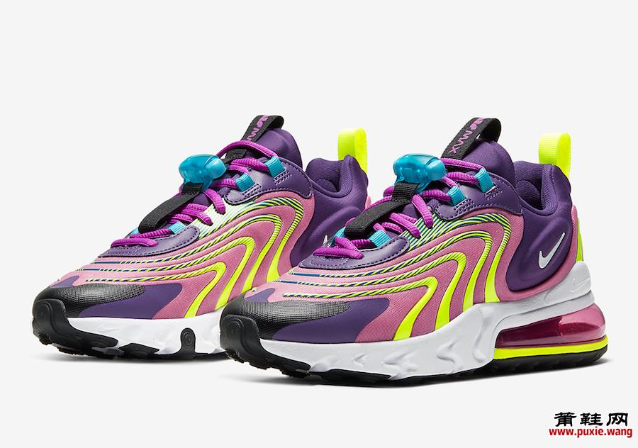 Nike Air Max 270 React ENG Eggplant Magic Flamingo CK2595-500发售日期