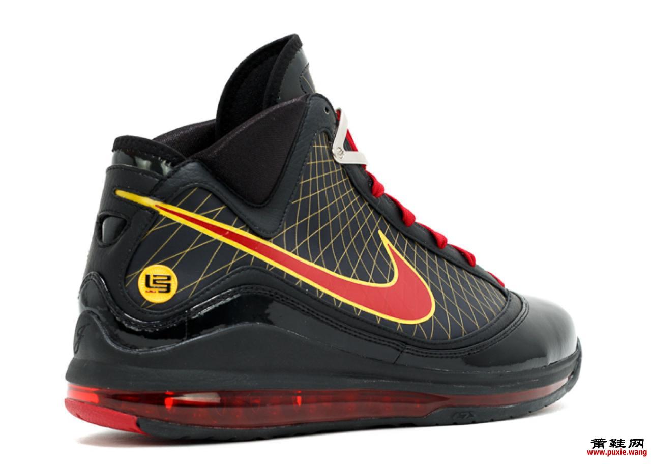 Nike LeBron 7 Fairfax黑色Varsity红色Varsity玉米CU5646-001发售日期