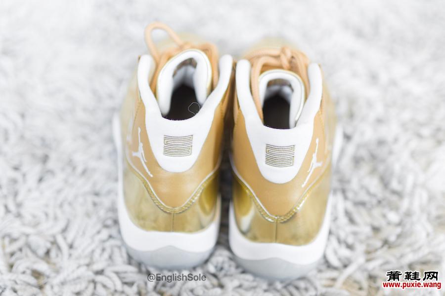 Air Jordan 11 OVO Metallic Gold样品