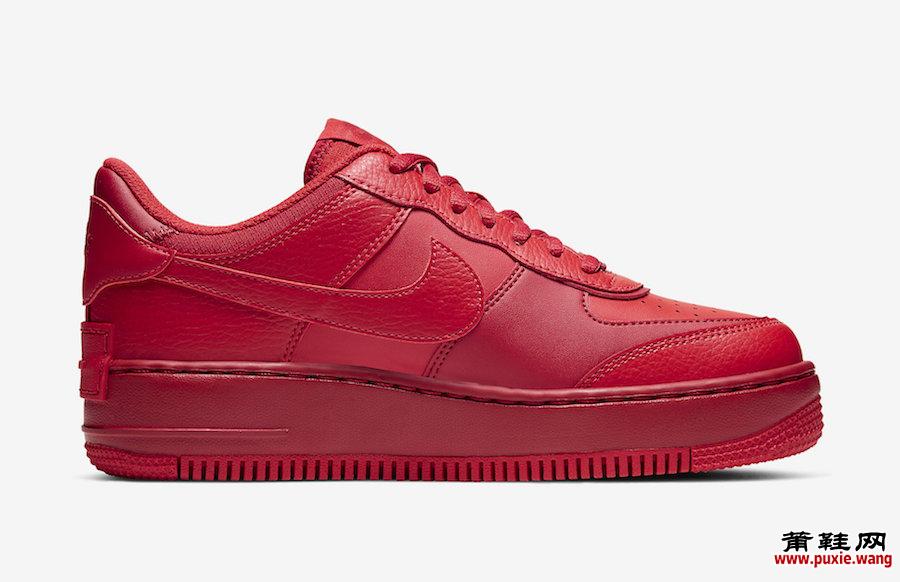 Nike Air Force 1 Shadow University Red CU3012-661发售日期