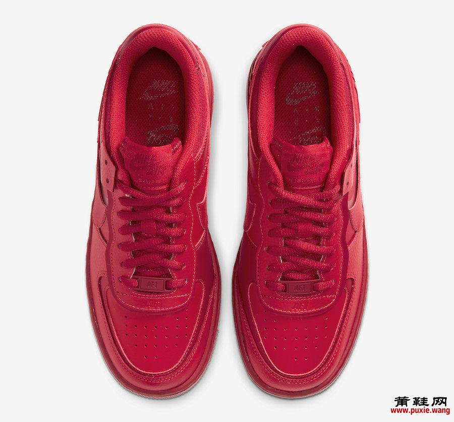 Nike Air Force 1 Shadow University Red CU3012-661发售日期