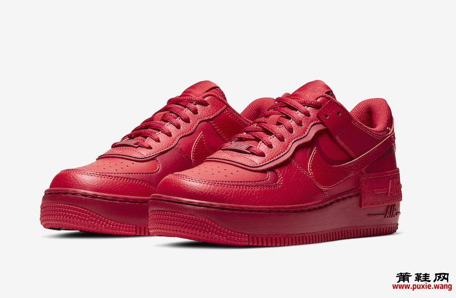 Nike Air Force 1 Shadow University Red CU3012-661发售日期