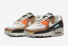 Nike Air Max 90配以金色彩虹蛇皮 货号：CW2656-001