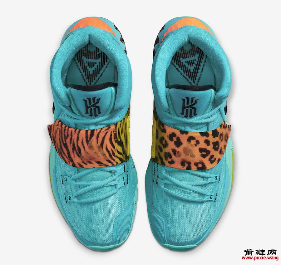 Nike Kyrie 6 Oracle Aqua Animal Print BQ4630-300发售日期信息