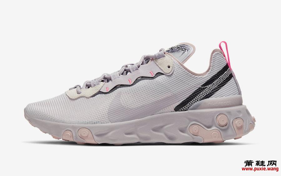 Nike React Element 55 Platinum Violet CW2369-001发售日期