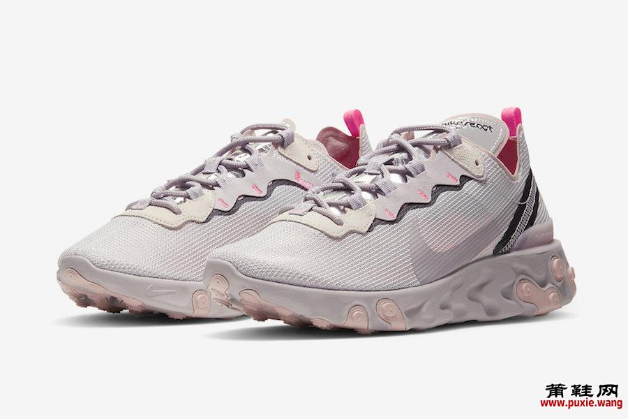 Nike React Element 55 Platinum Violet CW2369-001发售日期