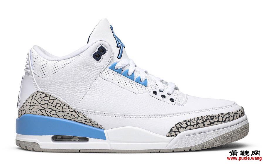 UNC Air Jordan 3 CT8532-104发售日期