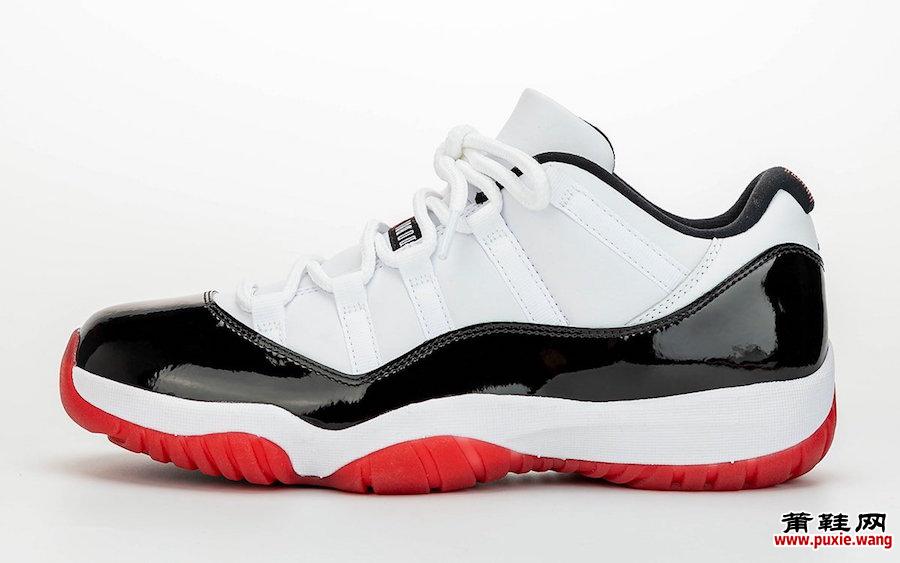 Air Jordan 11 Low White University Red Black True Red AV2187-160 2020发售日期