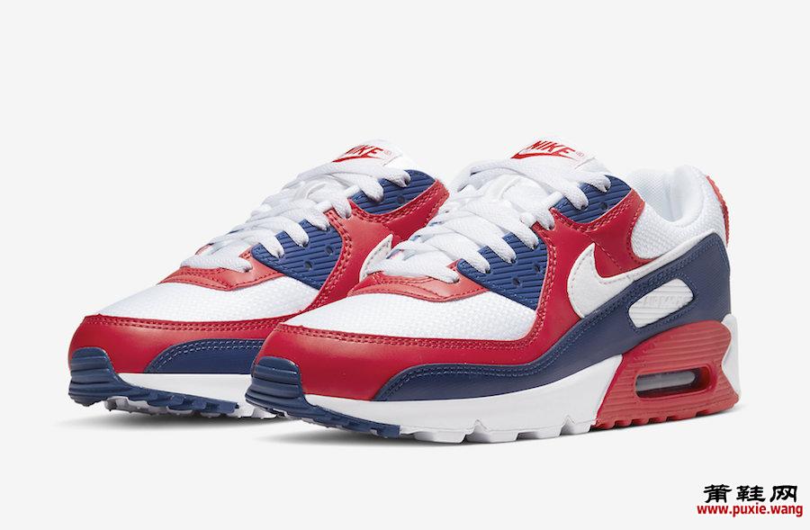 Nike Air Max 90 White Red Navy CW5456-100发售日期