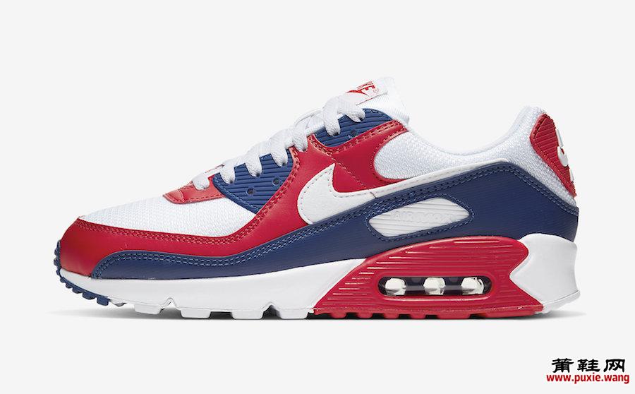 Nike Air Max 90 White Red Navy CW5456-100发售日期