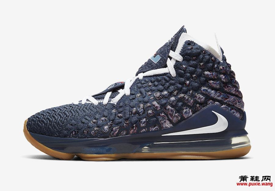 Nike LeBron 17 College Navy Gum CD5056-400发售日期