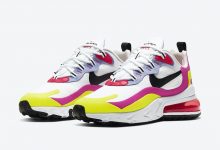 这款Nike Air Max 270 React 粉黄配色，超级吸睛 货号：CZ9351-100