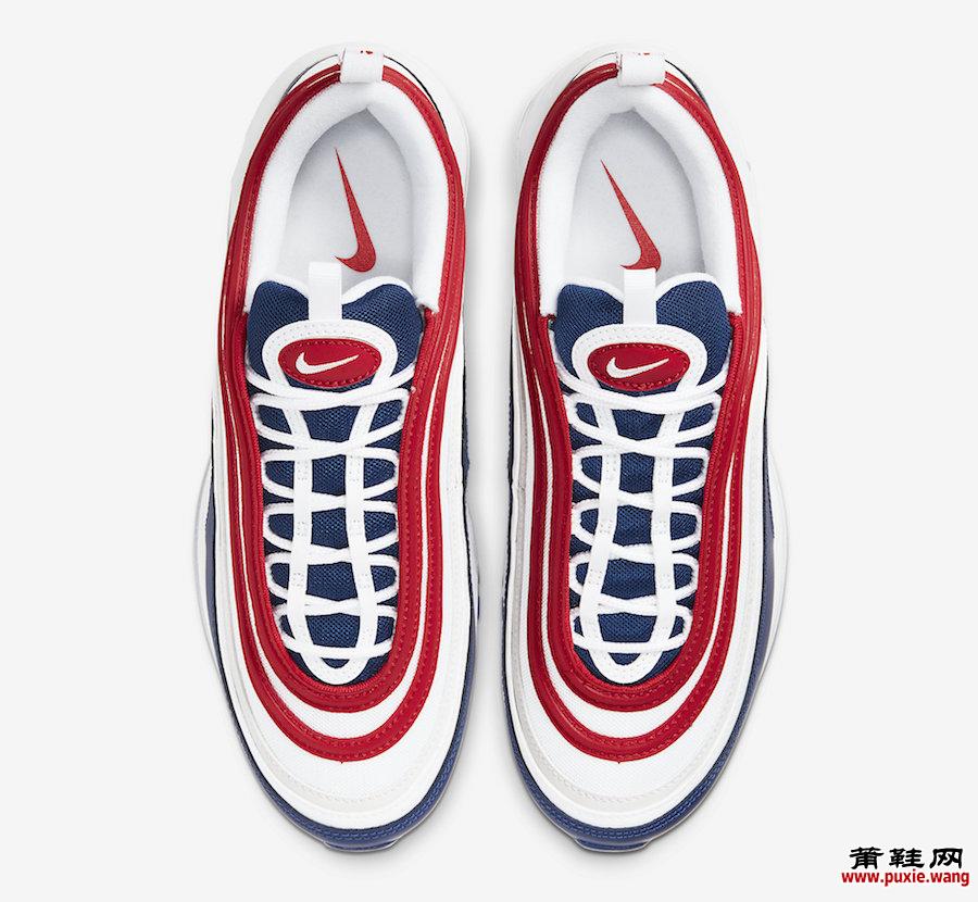 Nike Air Max 97 USA White Navy Red CW5584-100 Release Date Info